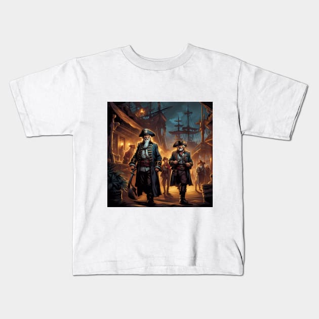 Pensioners as Pirates Kids T-Shirt by Colin-Bentham